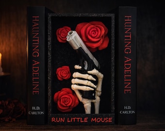 Dark Romance Book Nook • Haunting Adeline Inspired Shelf Insert • Run Little Mouse Shelf Decor  • Spicy Bookish Gift