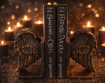 Angel Wing Book Ends | 3D Printed Bookshelf Decor