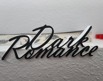Romance oscuro/Romantasía/Terror/Suspense psicológico/Letreros para estanterías/Decoración literaria