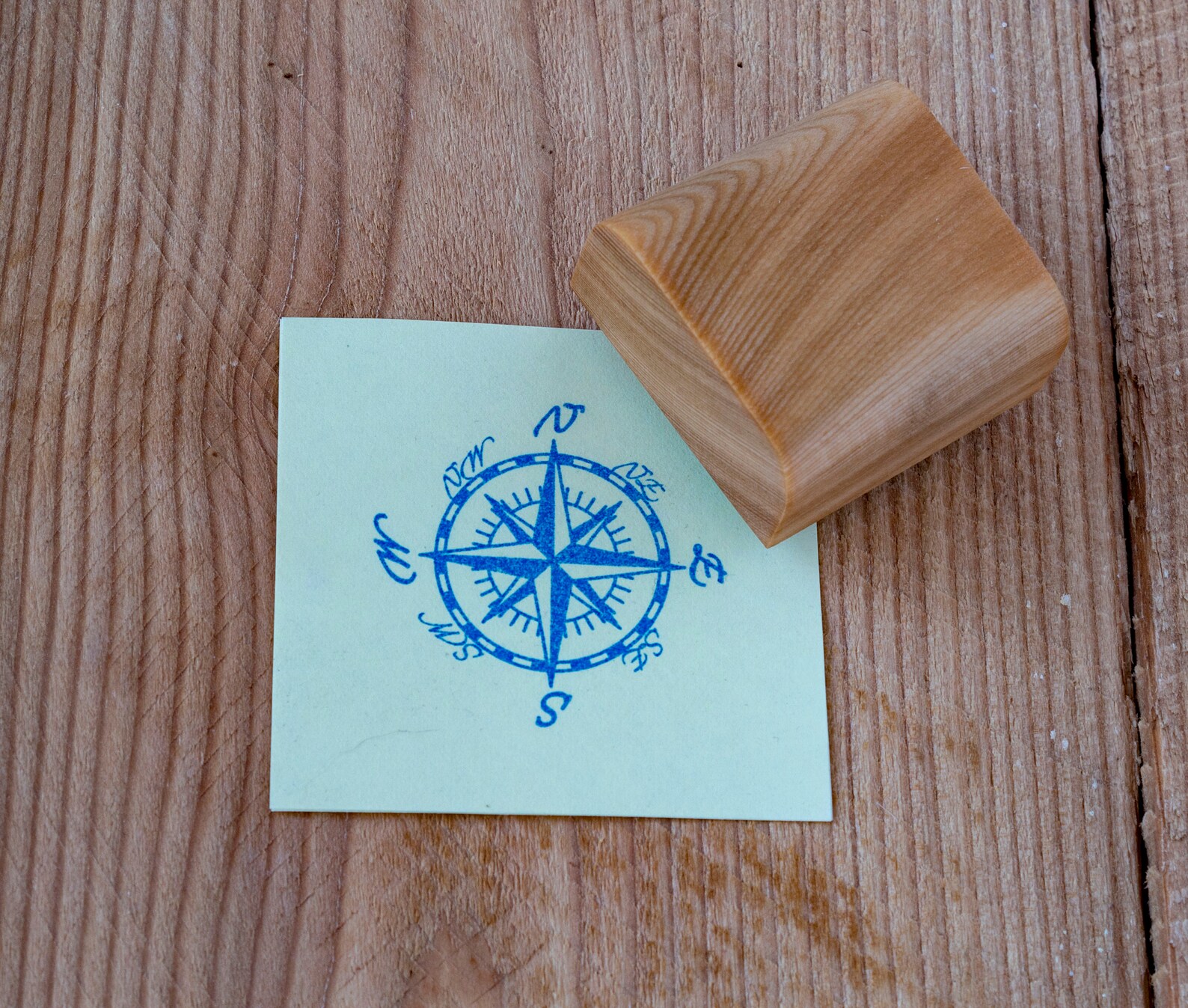 Windrose Stamp 15x15 Mini Stamp. Compass Stamp Etsy