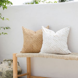 Linen throw pillow cover with zipper / Deco pillow / Linen pillow case / 18x18 and more image 5