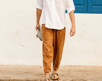 Linen Pants Men - Etsy