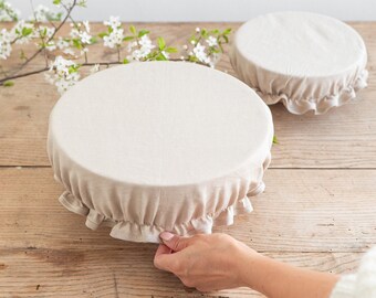 RoxNvm Telo Lievitazione Pane, 2 Pcs 75 x 45 cm Panno Lievitazione Pane e Copertura per Cestino per Impasto,Telo di Lino Panno di Lino per Il Pane, per Pasticceria Baguette
