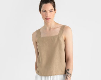 Linen Sleeveless Combinaison バーガンディ 38 Linen Sleeveless Combinaison バーガンディ 38