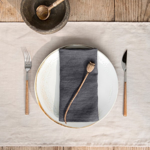 Natural Linen Napkin Etsy