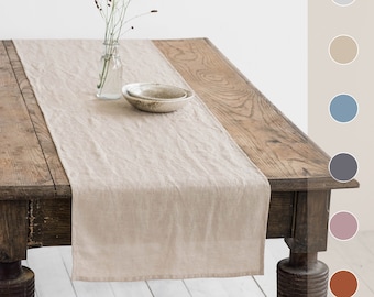 Linen table runner. Handmade, stone washed linen runner. Softened linen runner. Table linens, table decor.