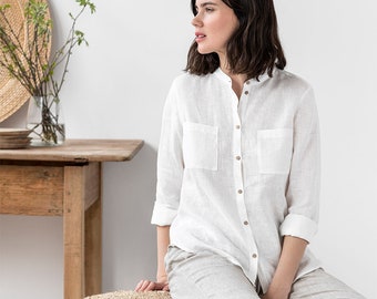 white linen shirt womens uk