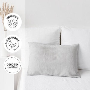 Etsy - Light gray linen pillowcase by MagicLinen