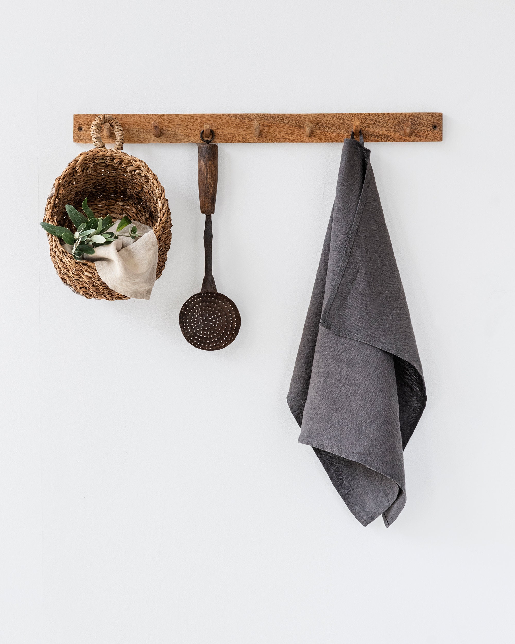 Linen Tea Towel, Handmade, Fringe, Raw Edge, small shop, — Made on 23rd