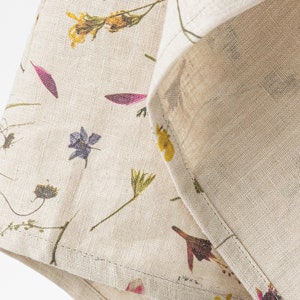 Etsy - Linen tea towel in Botanical print by MagicLinen
