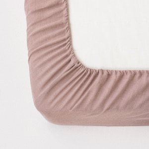 Woodrose linnen lakenset – stoffig roze stonewashed beddengoed – ademend plat laken, hoeslaken en kussenslopen – puur OEKO-TEX gecertificeerd linnen afbeelding 5