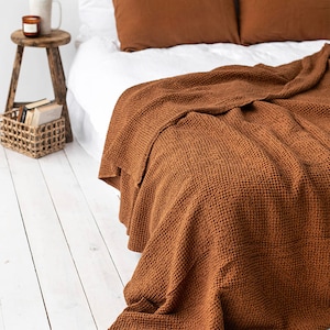 Etsy - Cinnamon waffle blanket by MagicLinen