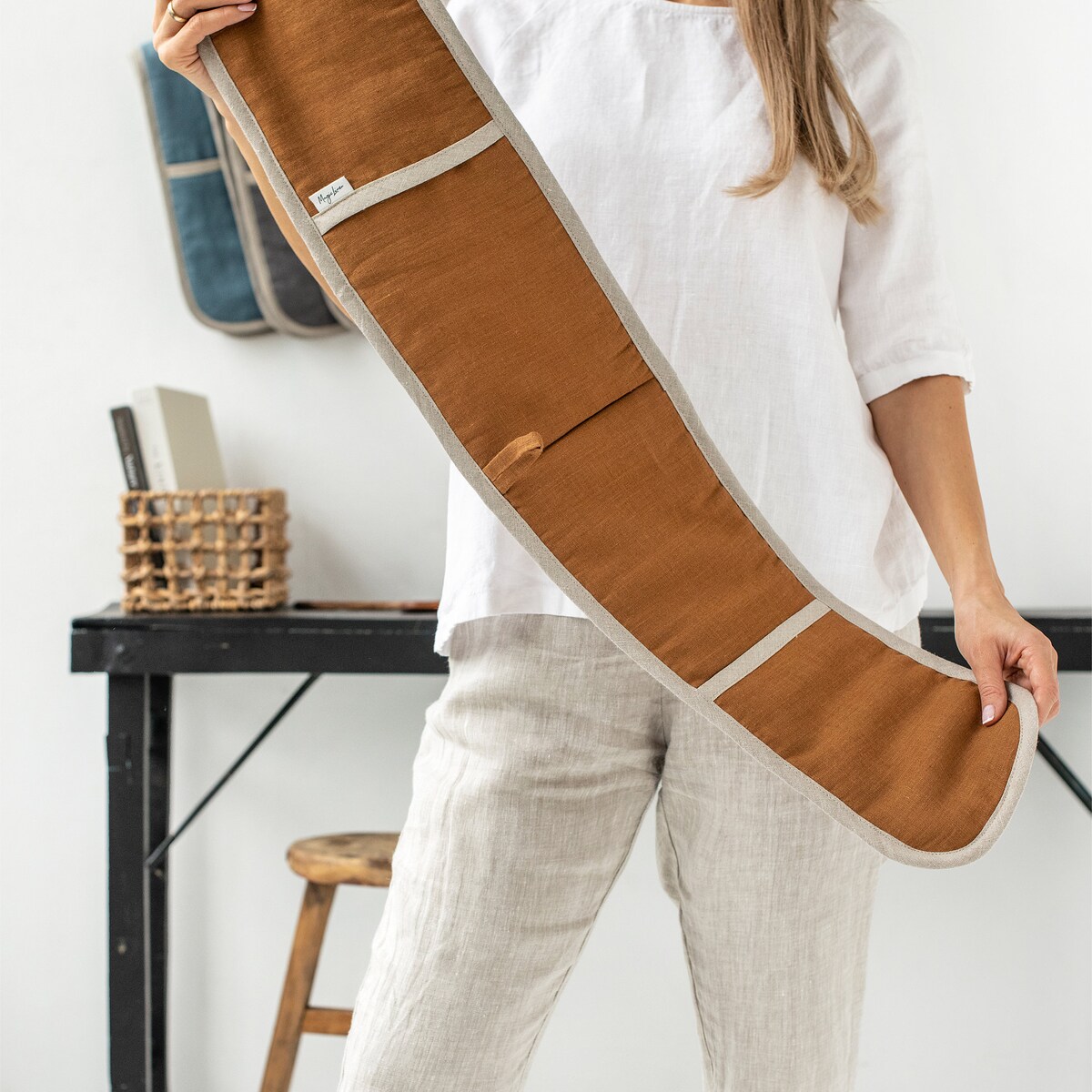 Double Oven Mitt - Etsy - Cinnamon