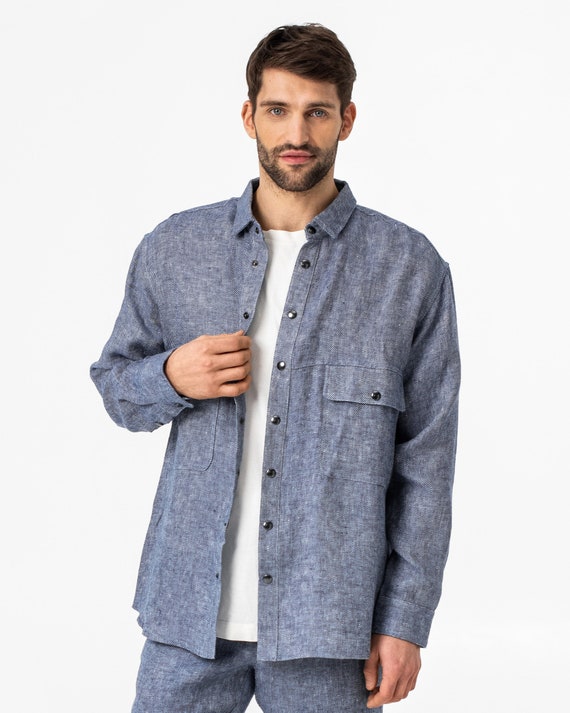 Men's Trailsman Relaxed Fit Overshirt in Deep Navy | Superdry CA-EN