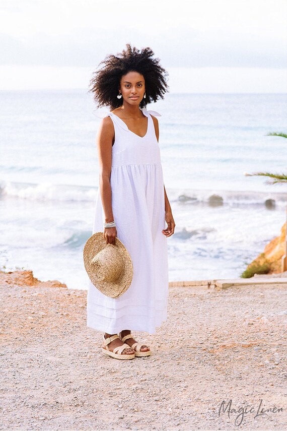 white linen dress canada