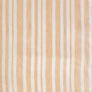 Linen fabric by the yard / meter Medium weight Cut-to-length linen fabric Softened linen fabric for sewing in various colors Striped in sand