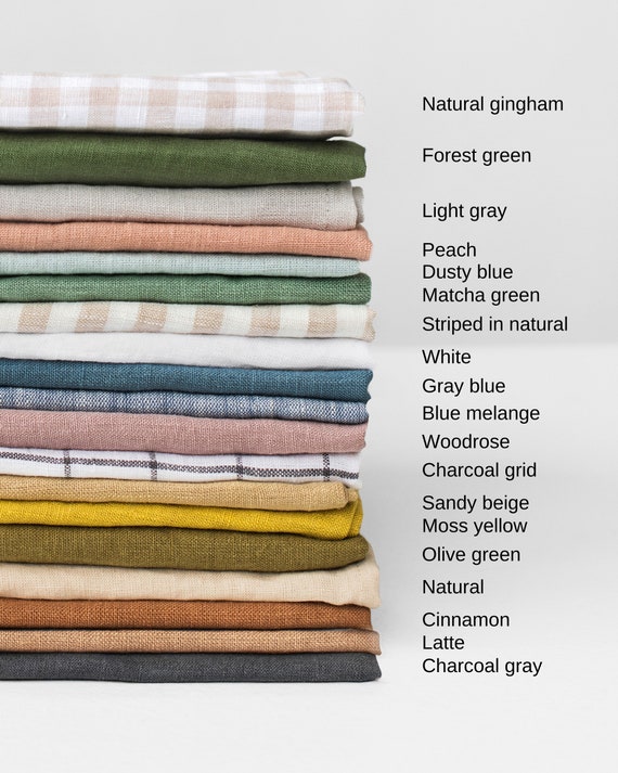 Linen Tea Towels 28 COLORS, Soft Kitchen Towels, Natural Fabric