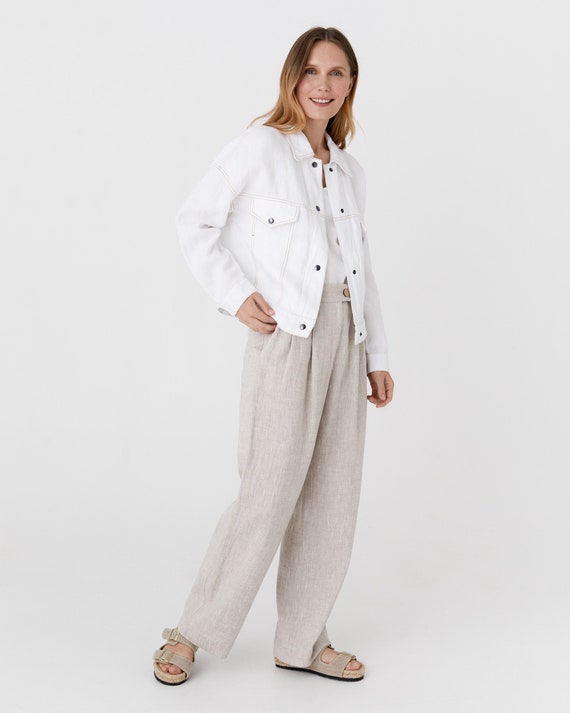 Camicia Donna Scollo A V Camicia Donna Elegante Con Scollo A V E Bottoni In Madreperla - Maniche Lunghe A Sbuffo, Tunica In Poliestere/elastan Camicia Donna Bianca