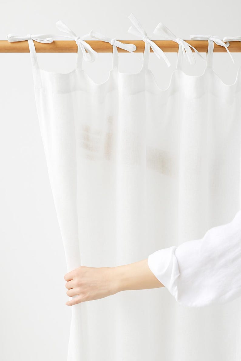 MagicLinen Tie Top Curtain