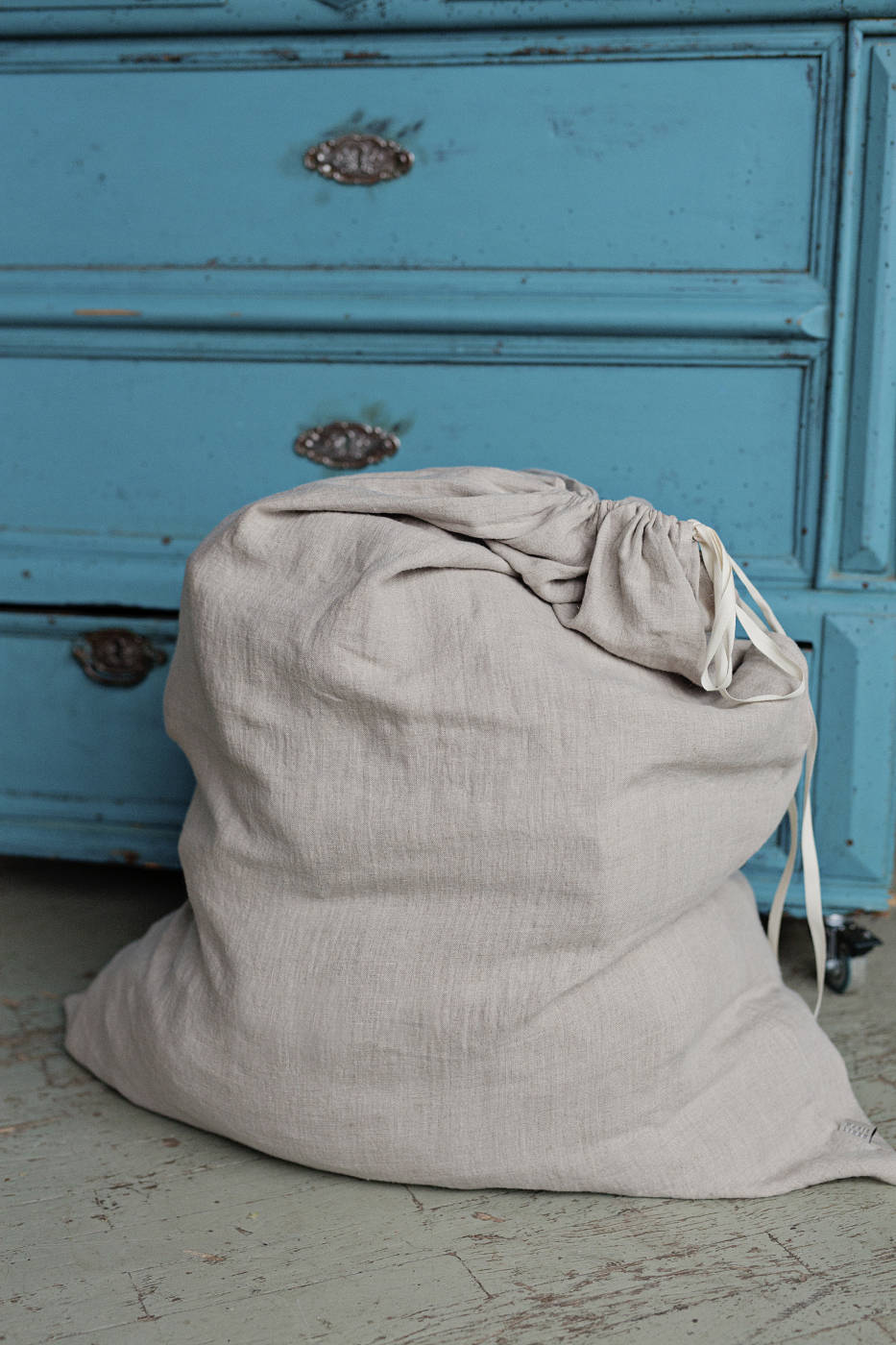 Big Linen Laundry Bag. Various Colors Available. Handmade Etsy