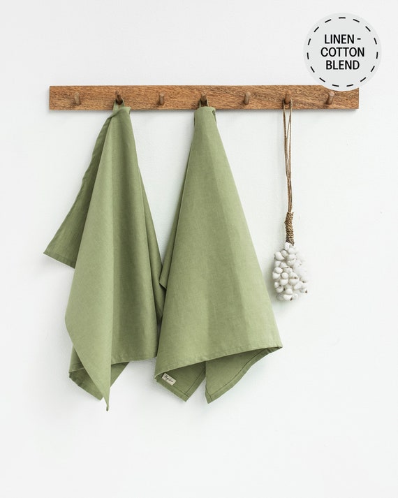 Dark Green Triangle Irregular Graphic Kitchen Towels Household