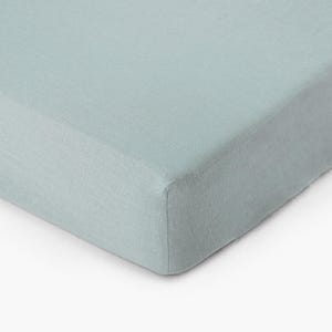 Etsy - Dusty blue linen fitted sheet by MagicLinen