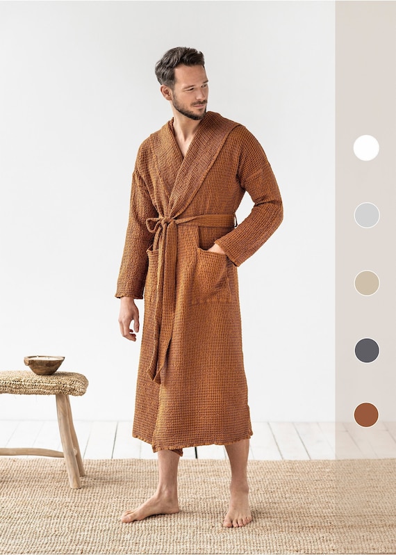 Terry Towelling Dressing Gown Mens | Mens Winter Long Thick Robe - Winter  Men's - Aliexpress