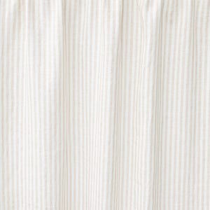 Natural Striped Linen Flat Sheet – Stonewashed European Top Sheet – Natural Soft Neutral Bedding – Coastal Cottage Style – Queen King Sizes image 4