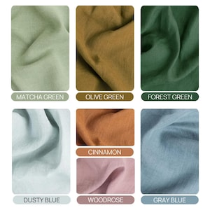 Dusty Blue Linen Flat Sheet – Stonewashed Flax Bedding – Soft Cool Tone Top Sheet – Breathable Natural Layer – Queen King Sizes image 9