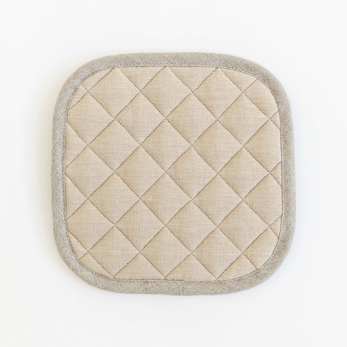 Linen Pot Holder 1pcs. Various Colors. Quilted Linen Pot - Etsy