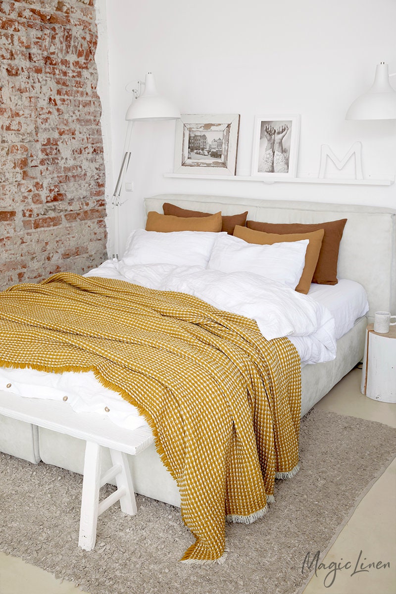 Wool Blanket Bed Blanket Bedspread Big Wool Blanket Etsy