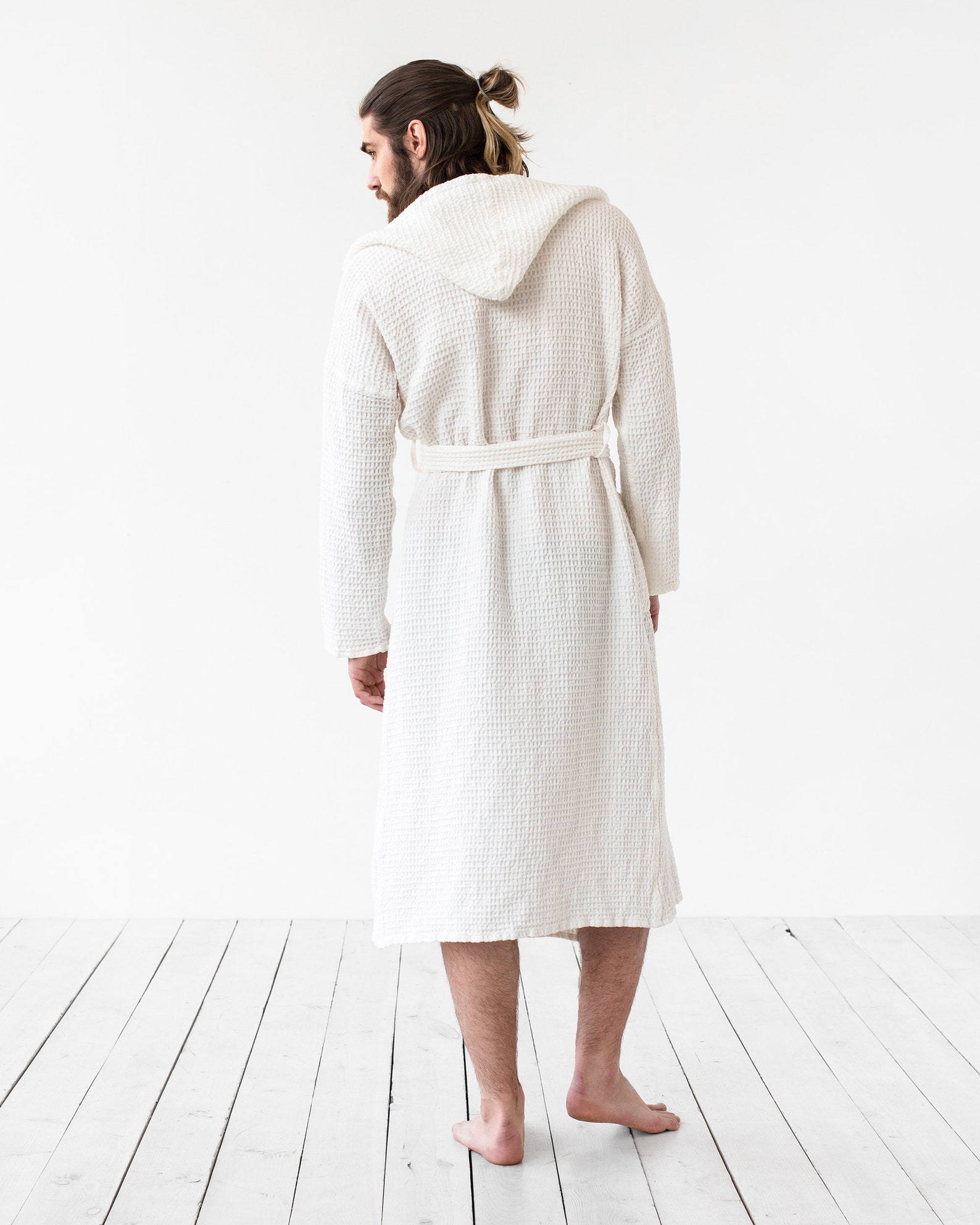 Men's Linen Waffle Robe / Unisex Linen Robe / Waffle Bath Etsy UK