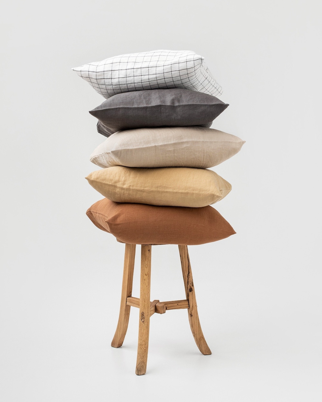 Linen Pillow Case Deco. Decorative Pillow Cover. Throw Pillow Case