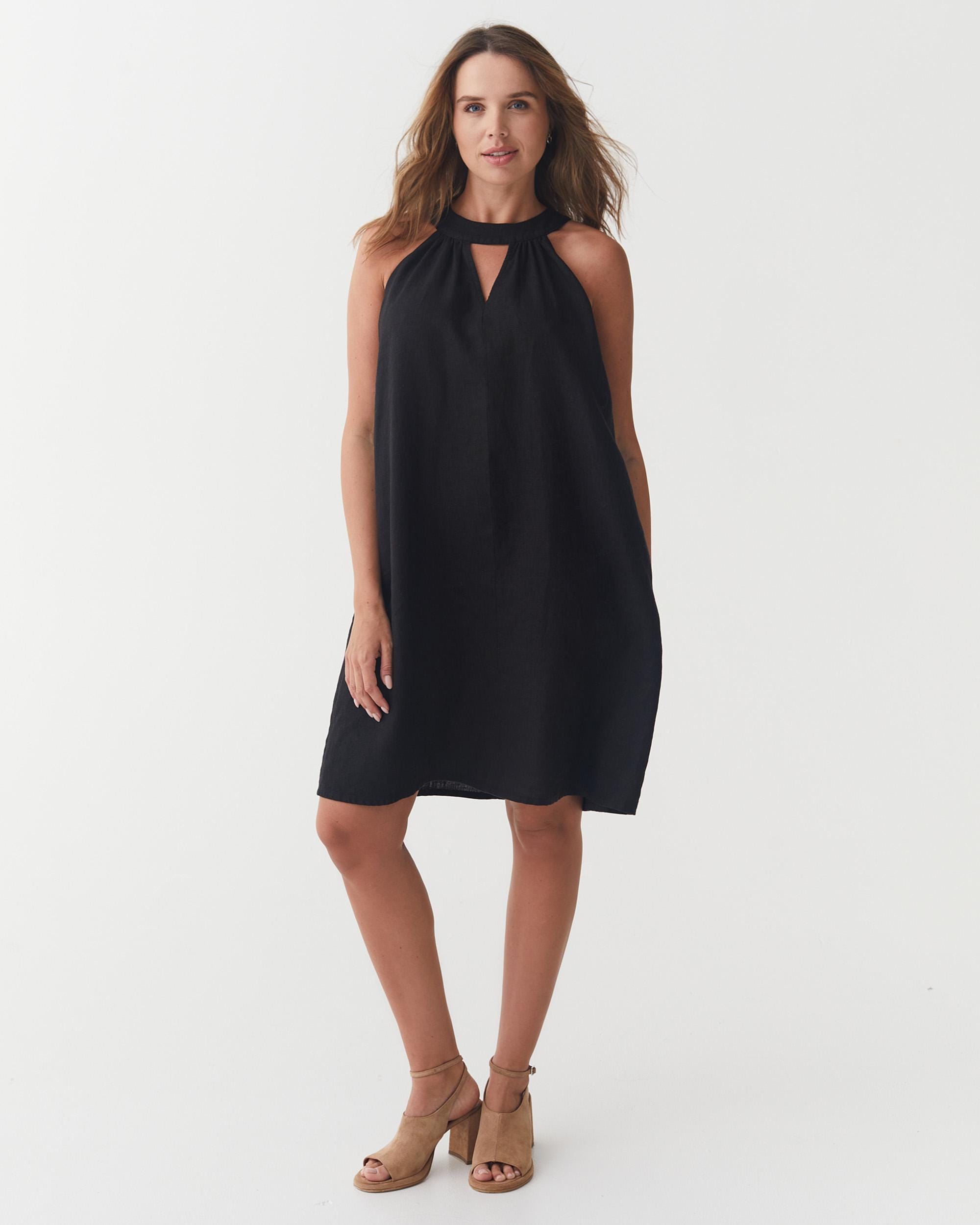 halter top knee length dresses Remember This Halterneck Gathered Pleat Side Knee Length Dress Blue