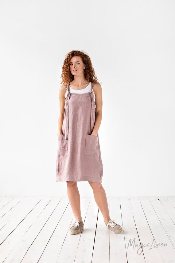 fitted pinafore dress