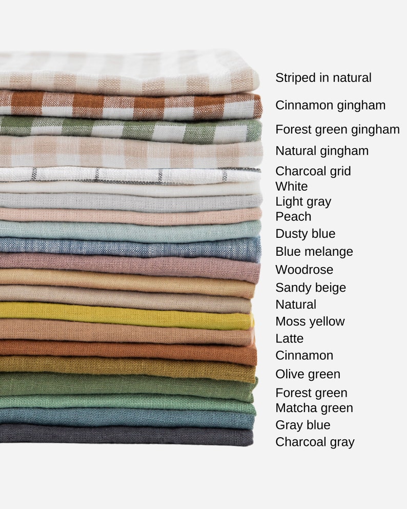 Linen fabric remnants 2.2 lbs / Linen leftovers in various colors / Linen fabric scraps / DIY / Zero waste scraps image 6