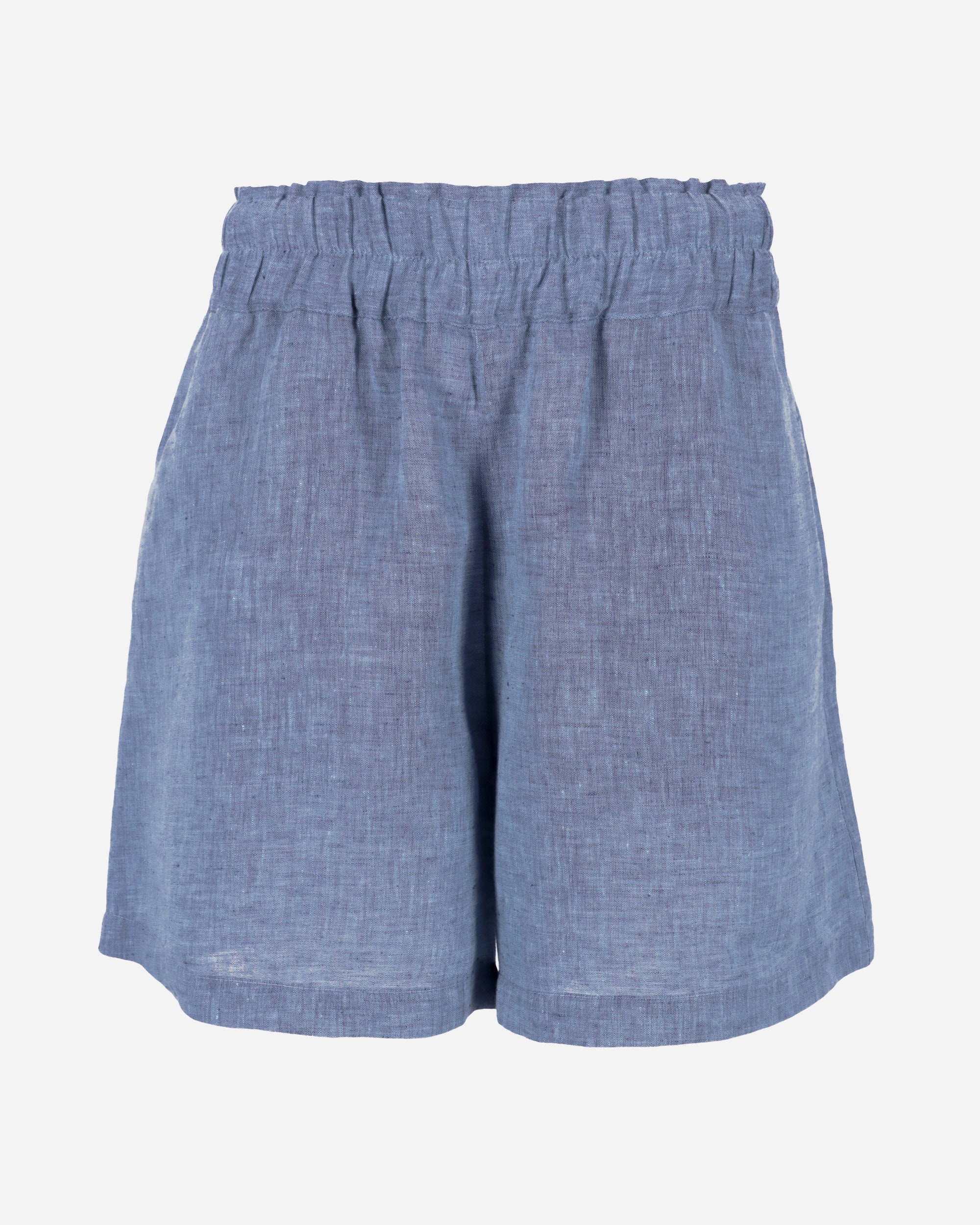 【COSYHARU】Linen wide short banding denim COSYHARU (コシハル) - リネンワイドショートバンディングデニム