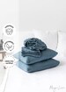 Linen sheet set in Gray Blue. Fitted sheet, flat sheet, 2 pillowcases. King, Queen sheets.