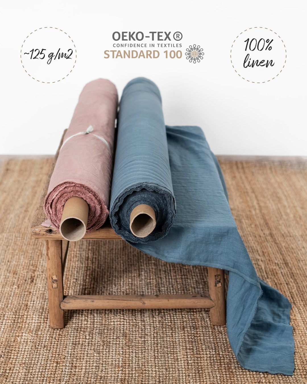 Lightweight Linen Lightweight Linen Fabric by the Yard, Meter – Softened Linen in 8 ...