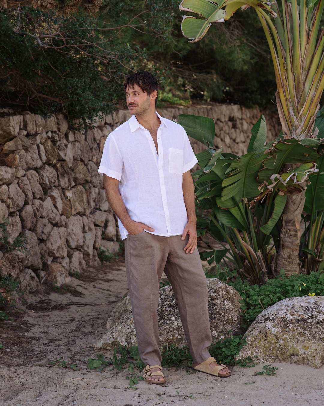 White Linen Shirt