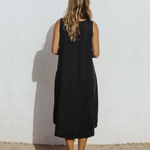 Etsy - Royal TOSCANA linen dress in Black by MagicLinen