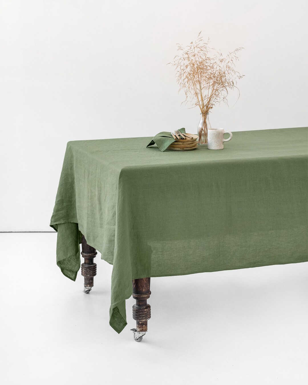 Chassic Nappe En Lin De Style Rustique U2013 Infroissable Lavable U2013 Pour Tables 232544