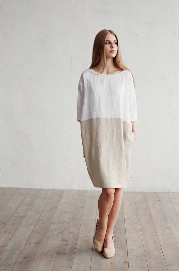 natural linen dress