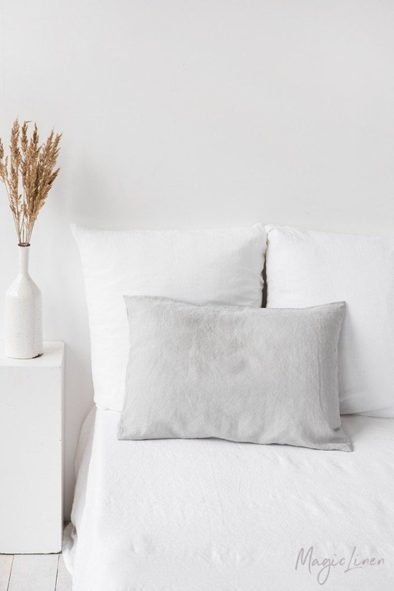 Etsy - Light gray linen pillowcase by MagicLinen