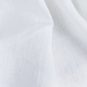 Linen fabric by the yard / meter Medium weight Cut-to-length linen fabric Softened linen fabric for sewing in various colors image 7