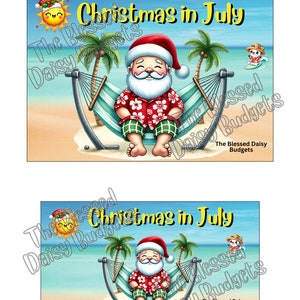 Christmas in July Savings Challenges / Includes 6 challenges (3-A6 challenges, 2-A5 and 1-8.5&quot;x11&quot;), as well as both A5 and A6 dashboards.