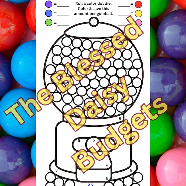 Gumball Savings Challenge / Gumball Roll and Save / Gumball Color and Save /