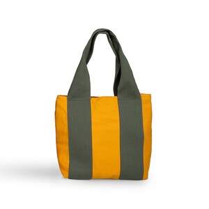 Amber Yellow Chic Canvas Tote