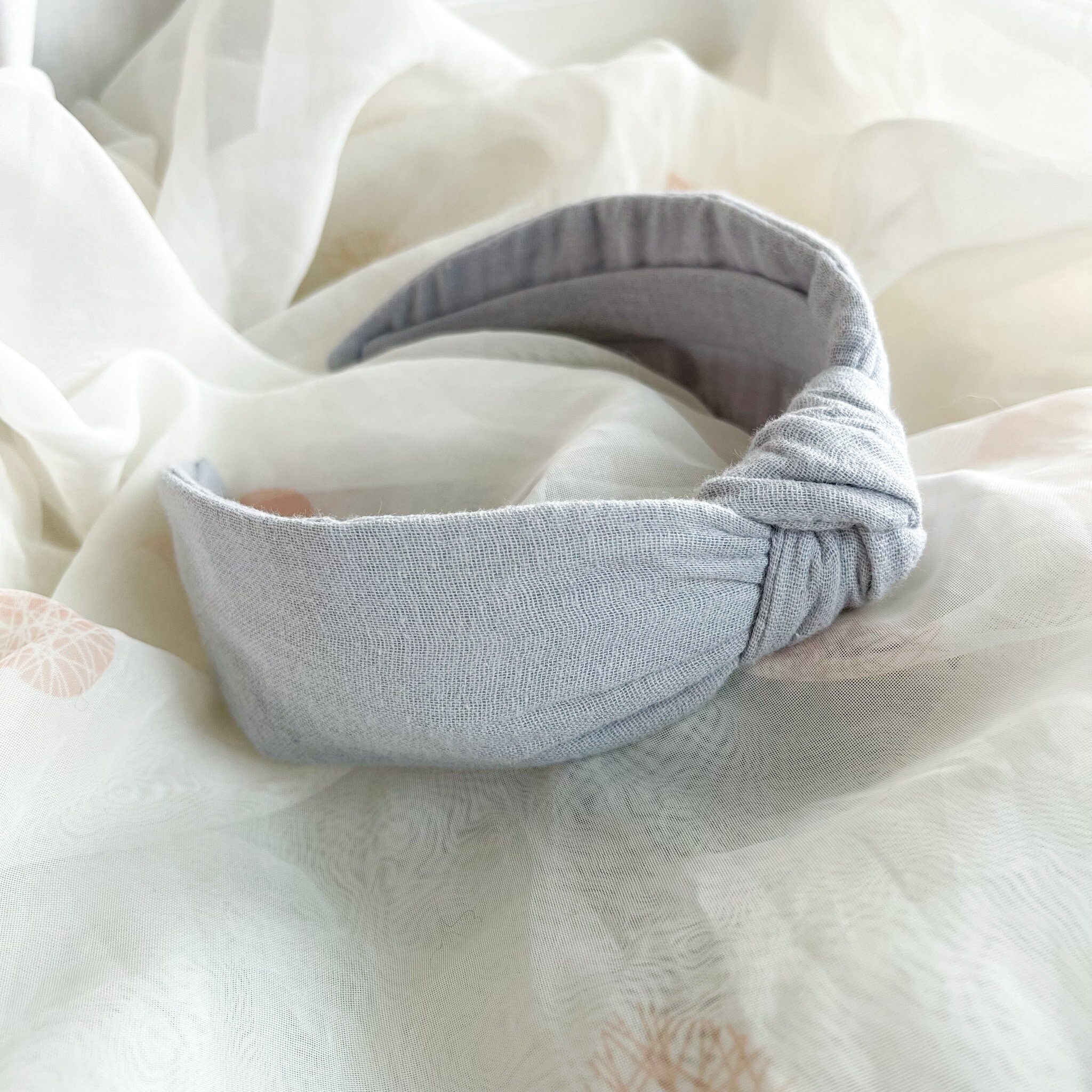 Fascia Per Capelli Annodata Donna In Cotone - Foto 9