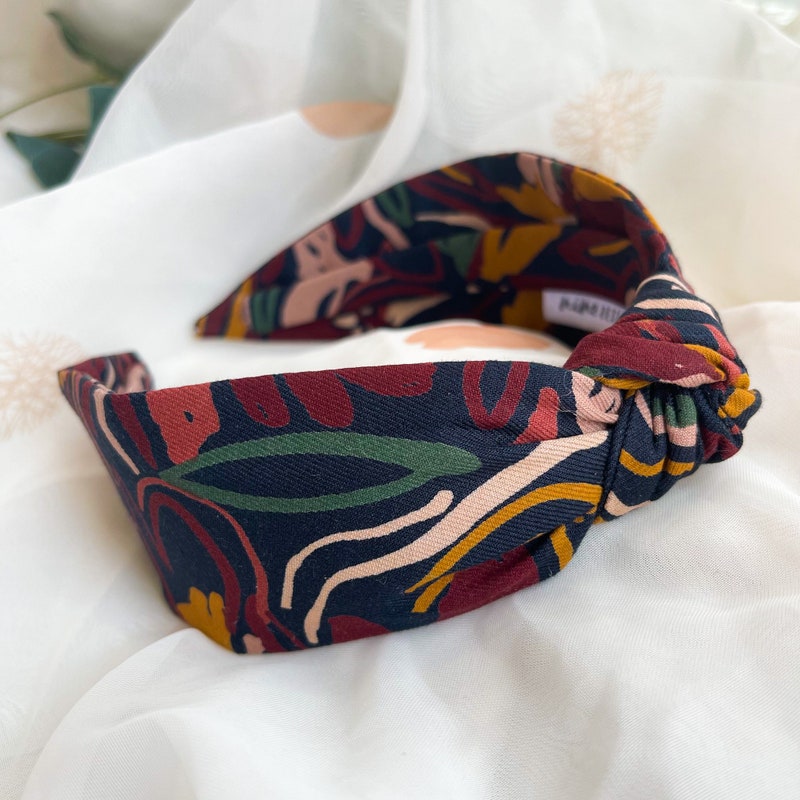 Blue - Fabart Knotted Hair Band 10